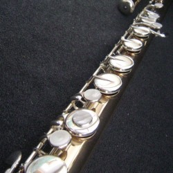 Yamaha YFLb441 Gold Brass Bass Flute - Used Flute